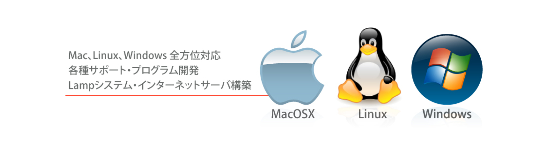 Win , Mac , Linux 全方位対応